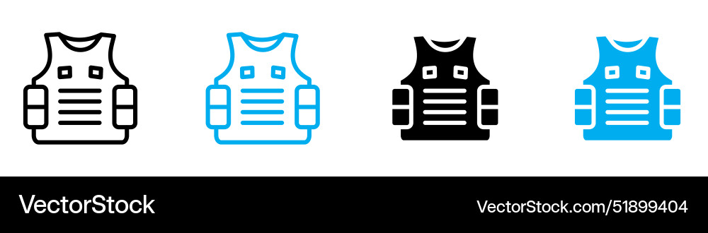 Bulletproof vest icon perfect for security Vector Image