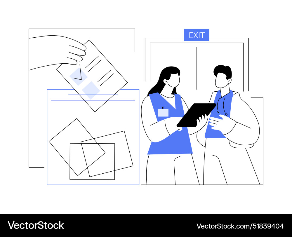 Exit polling abstract concept Exit polling abstract concept Vector Image
