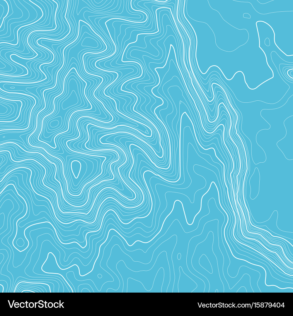 Topographic map background with space for copy Vector Image