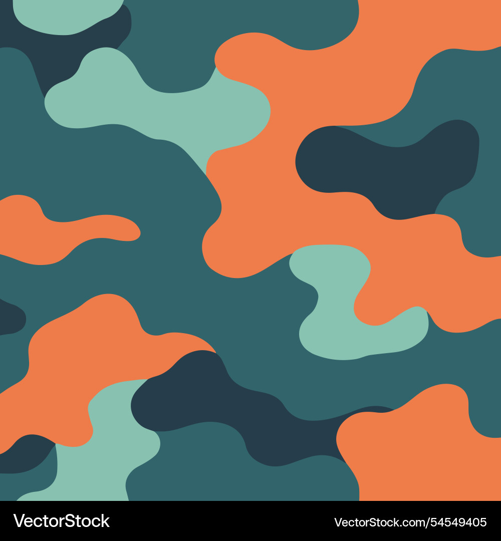 Abstract colorful camouflage pattern vector image