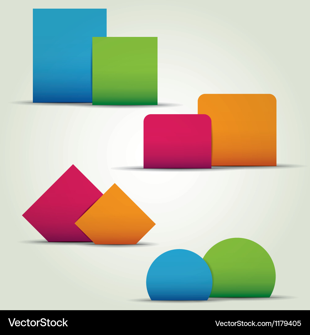 Colorful Abstract Color Blocks Background vector image