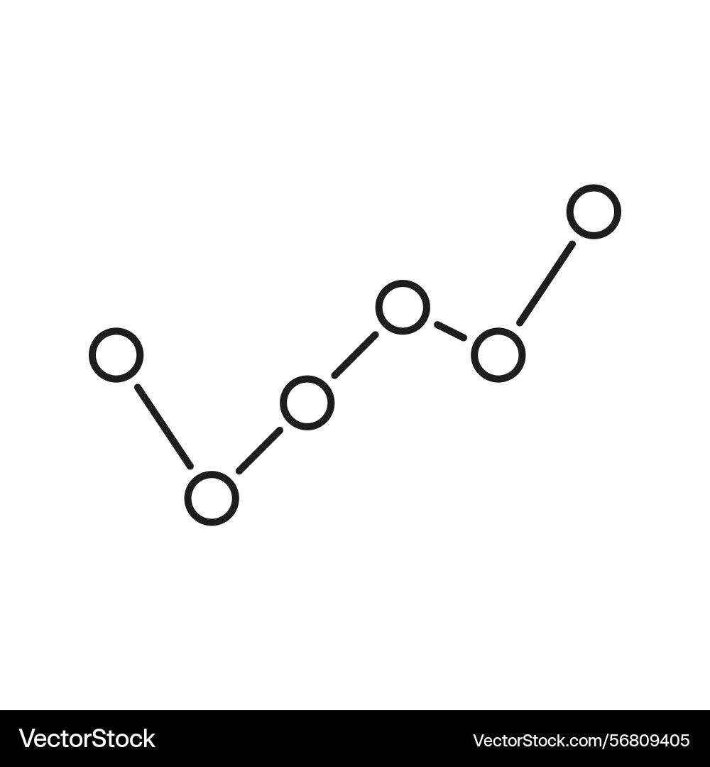 Line graph chart icon data analysis growth Line graph chart icon data analysis growth vector image