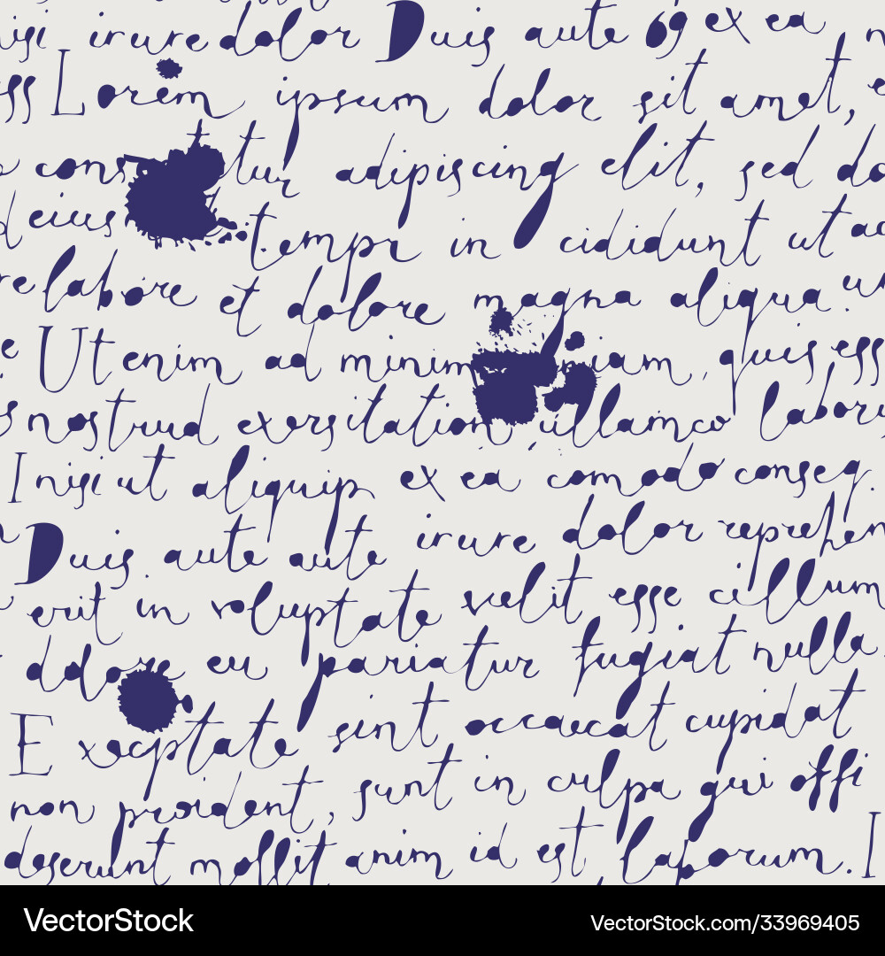 Retro Ink Pattern - Lorem Ipsum vector image