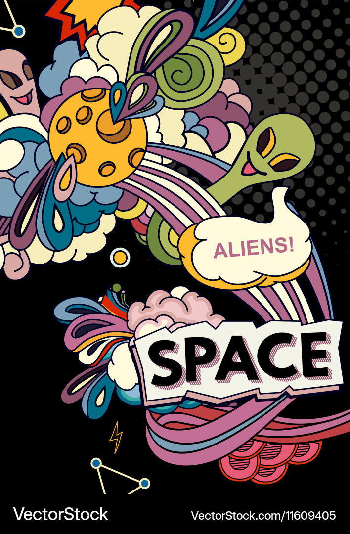 Space background Royalty Free Vector Image - VectorStock