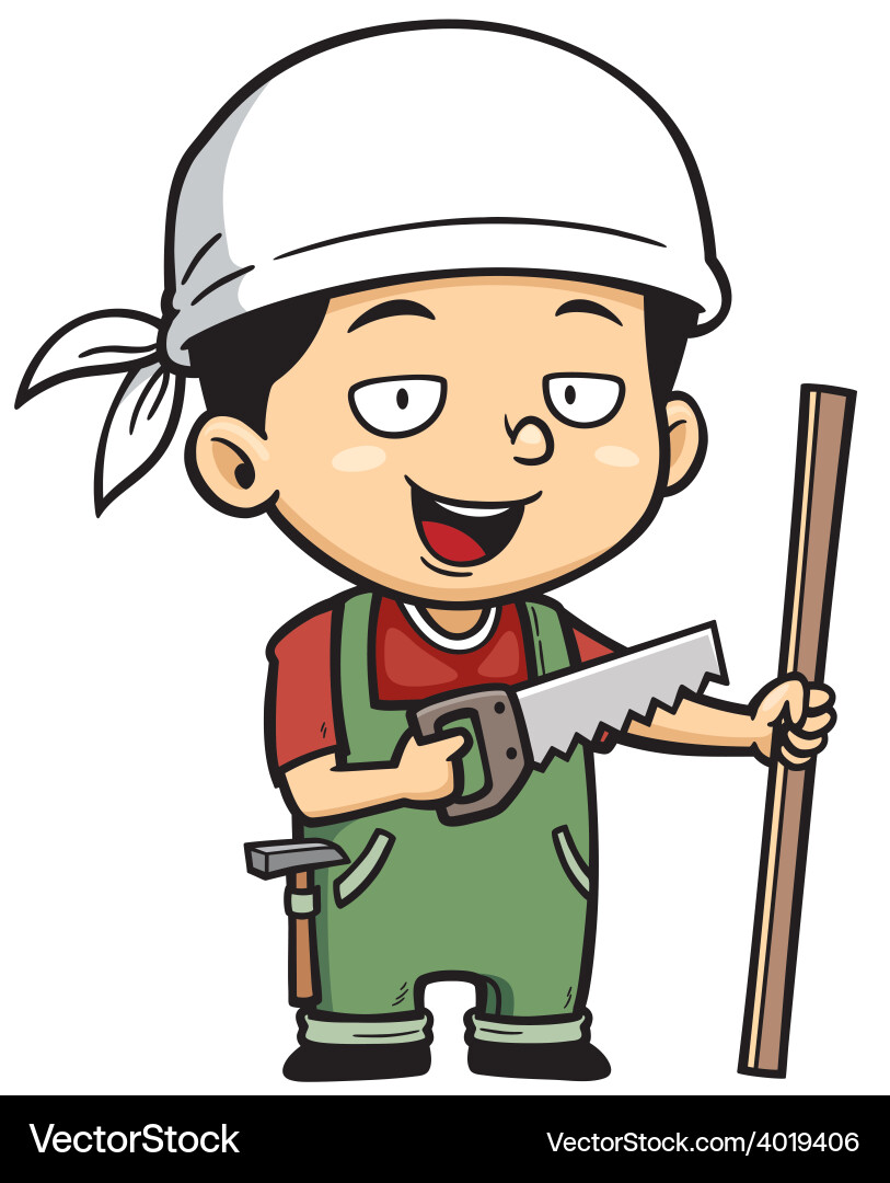 Carpenter Cartoon vector image