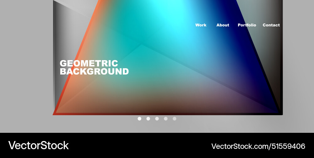 Gradient triangle geometric minimal wallpaper Vector Image