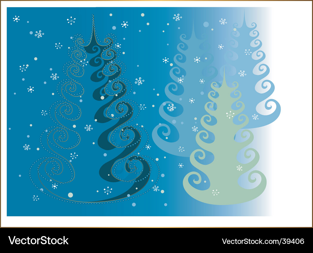 Positively christmas tree Vector Image