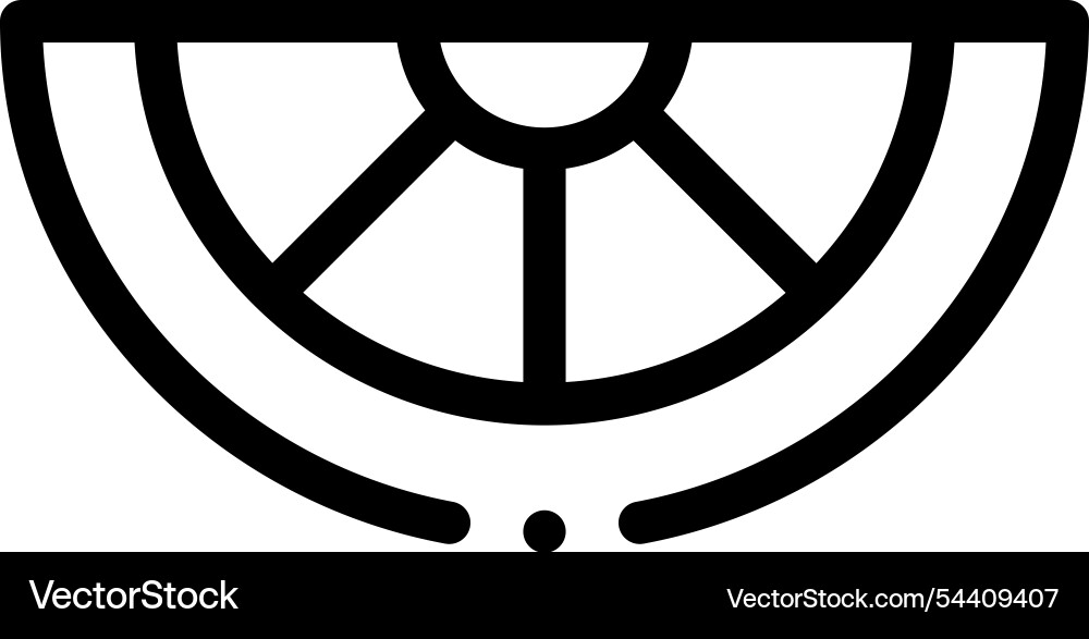 Lemon icon thin linear style design isolated Lemon icon thin linear style design isolated vector image