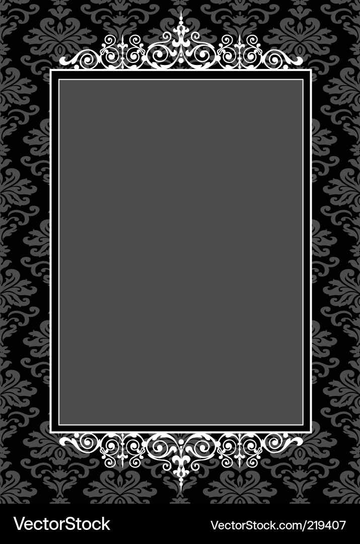 Ornate Scroll Frame vector image