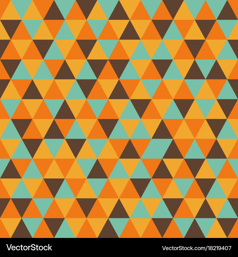 Triangle pattern with retro and fashion concept Vector Image