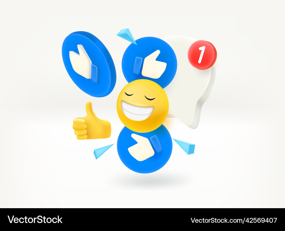 Using social media network communication Vector Image