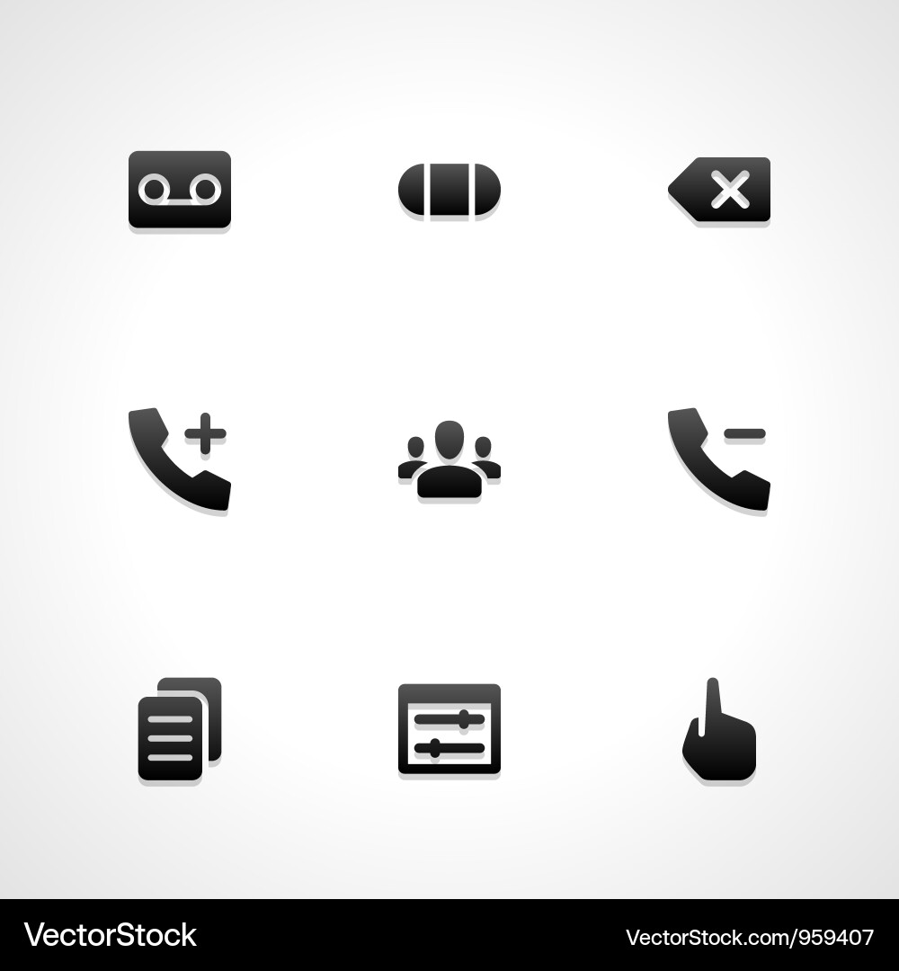 Web site icons Vector Image
