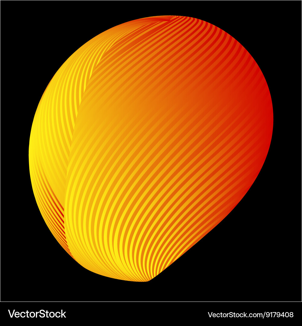 Abstract 3d background with half sphere Vector Image