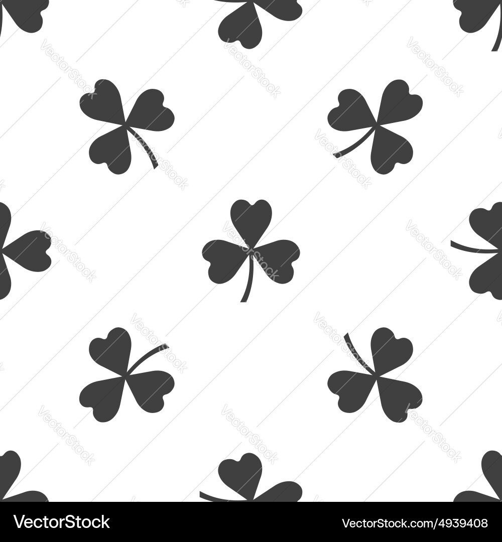 Clover pattern vector image