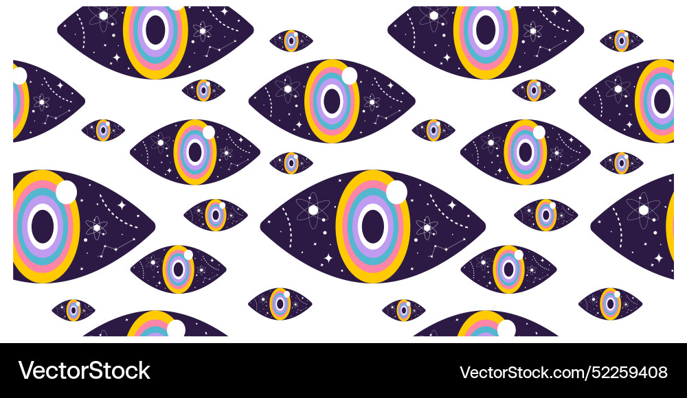 Seamless pattern with surreal elements Seamless pattern with surreal elements Vector Image