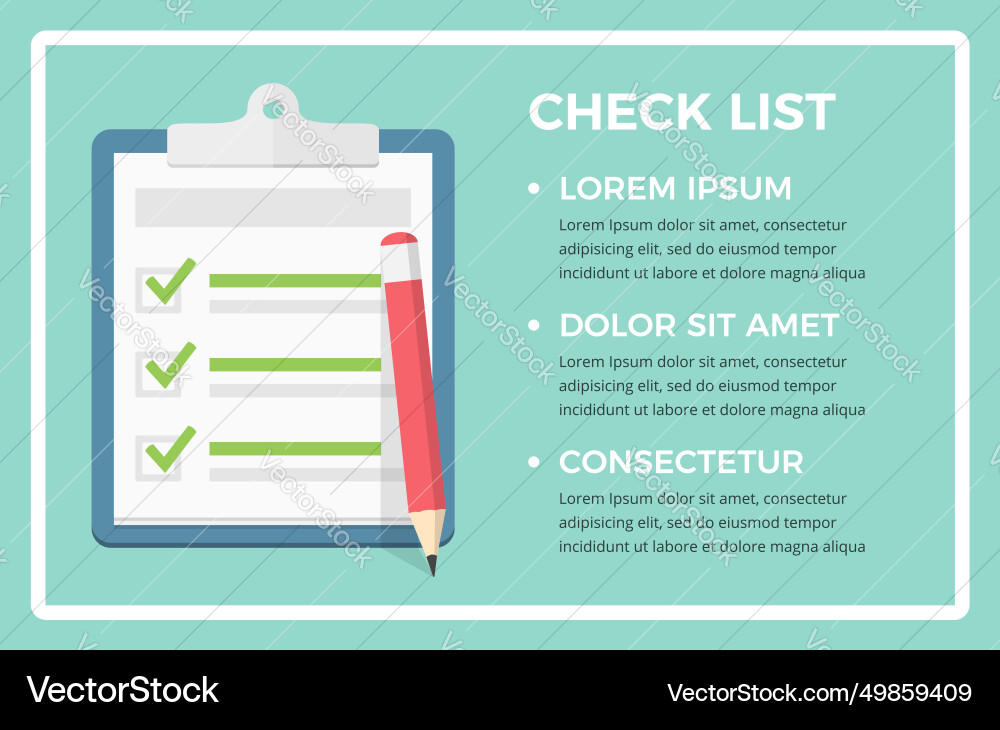 Check list Vector Image