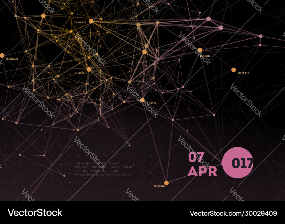 Dynamic 3D Mesh Abstract Background vector image