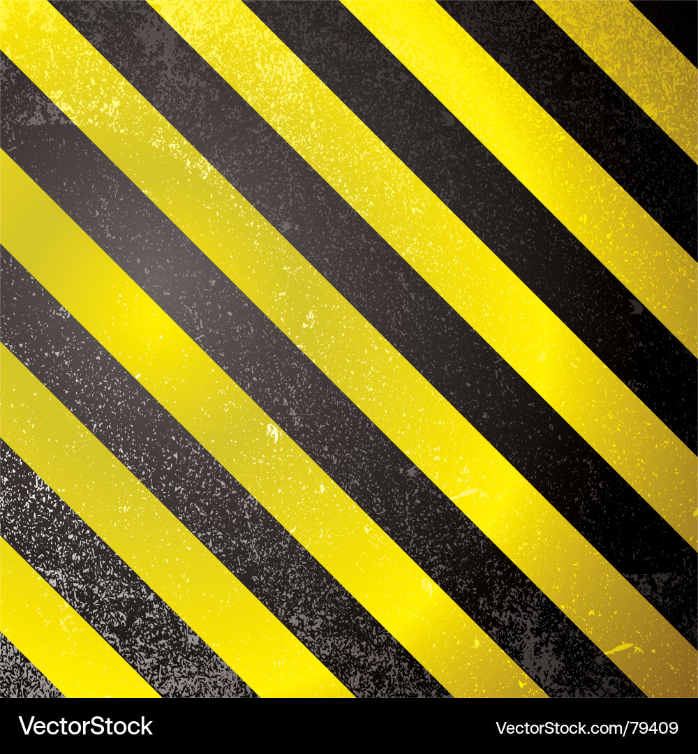 Warning grunge stripe Royalty Free Vector Image