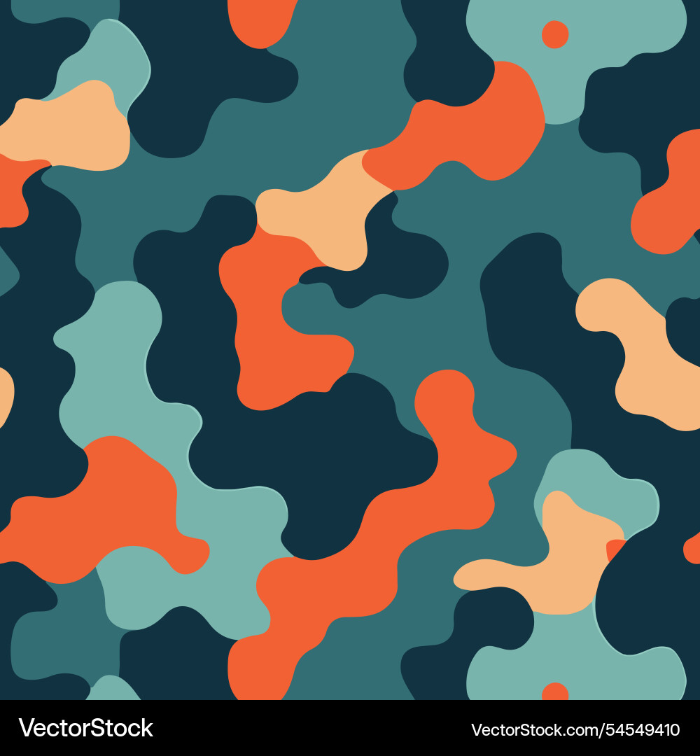 Abstract colorful camouflage pattern Vector Image