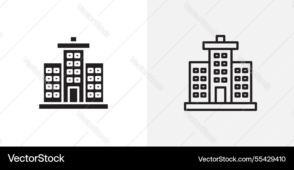 Building icons pack for apps and ui ux desigs Vector Image