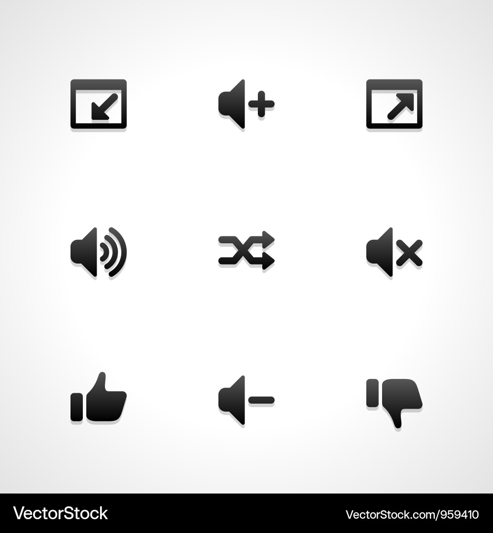 Website Icon Set - Modern Web Elements vector image