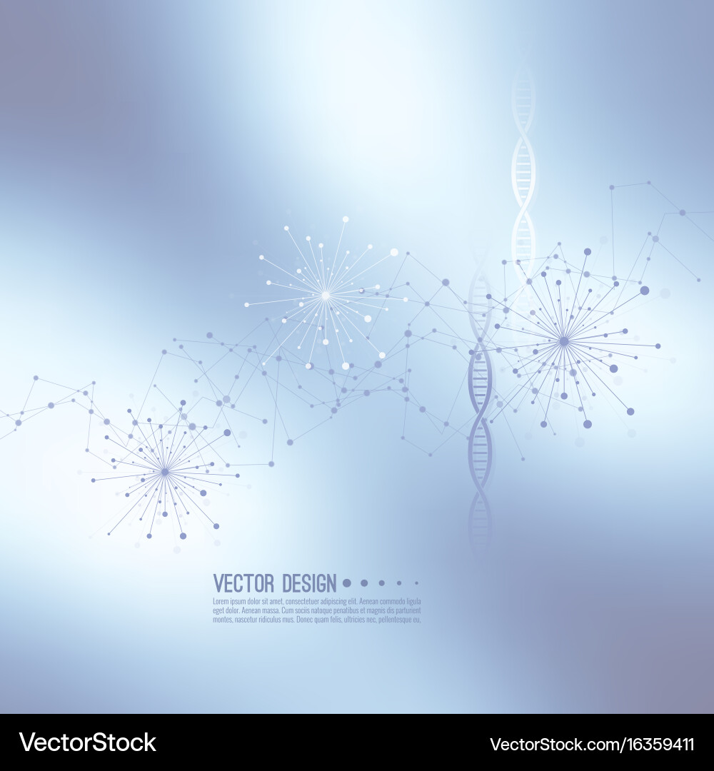 Array with dynamic emitted particles vector image
