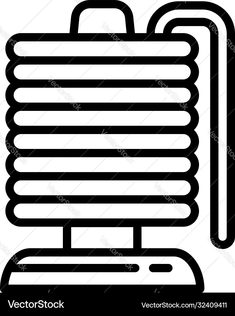 Magnetspule Icon Umriss Stil Magnetspule Icon Umriss Stil Vektorbild