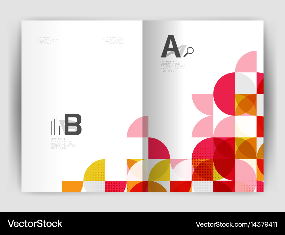 Modern Abstract Circle Layout Vector Image
