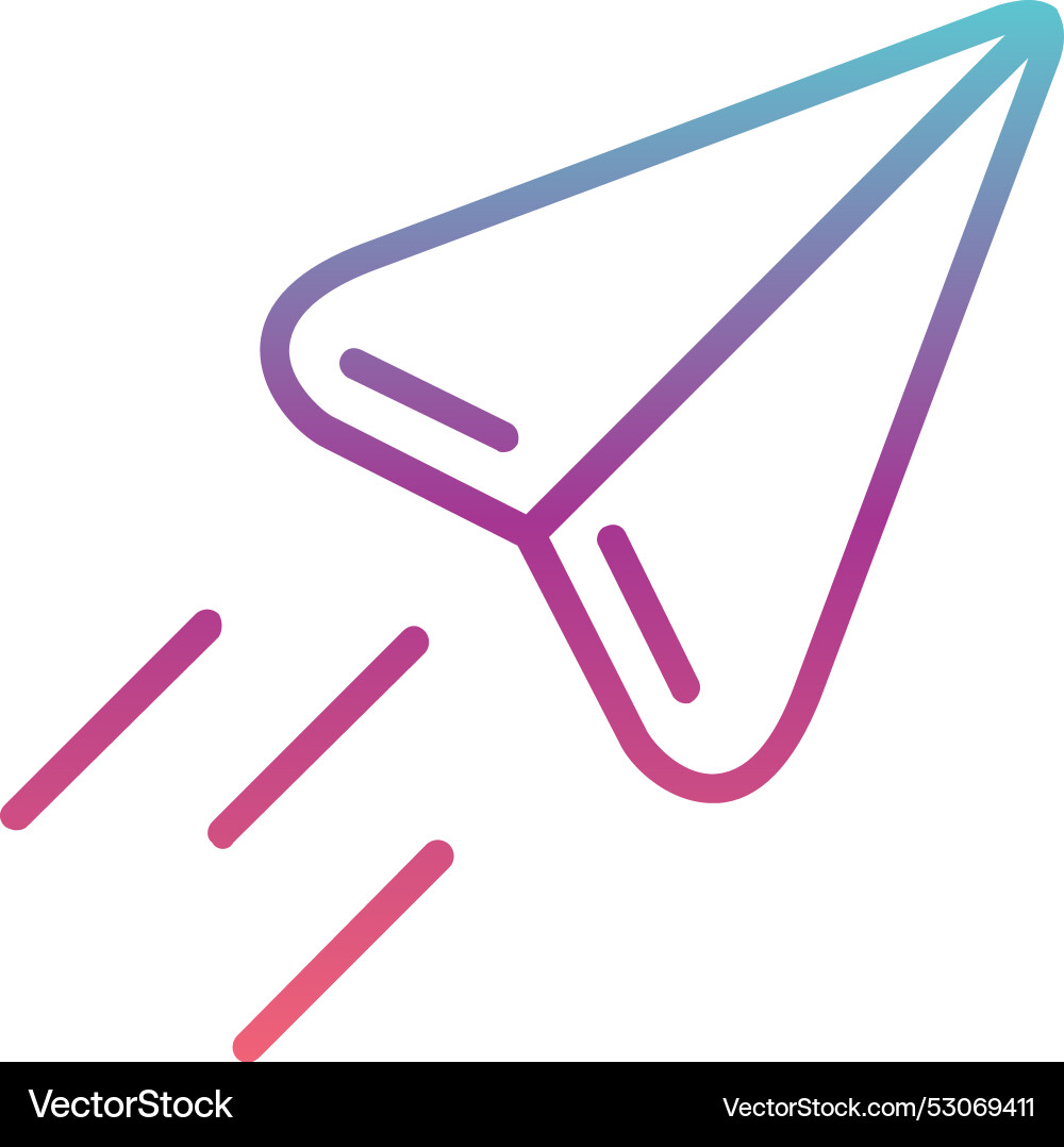 Send line gradient design Vector Image