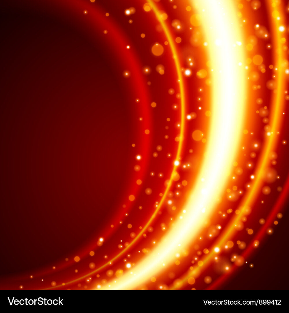 Dynamic Fire Circle Background Vector Image