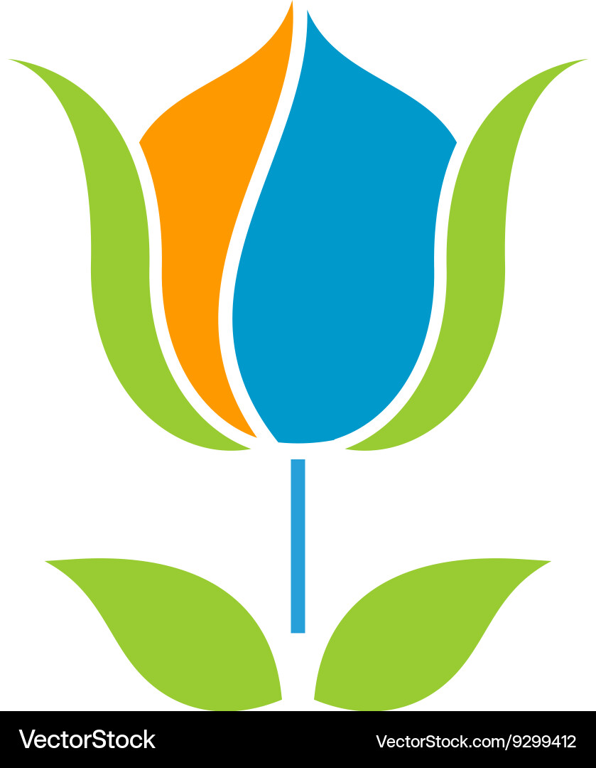 Flower logo Royalty Free Vector Image - VectorStock