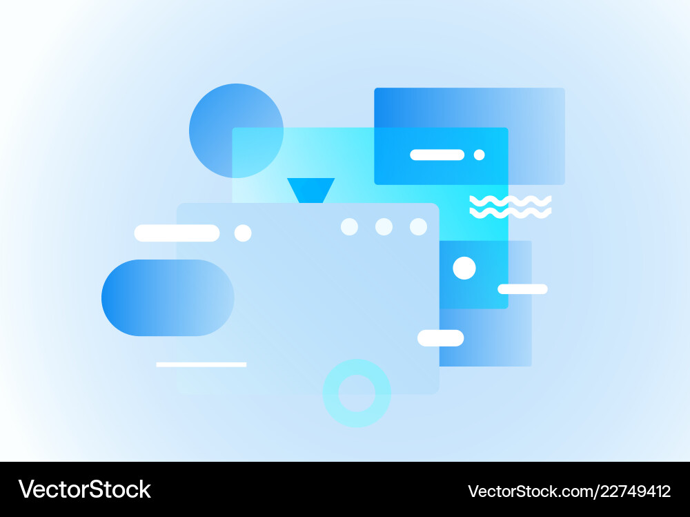 Modern Web Page Gradient Network vector image