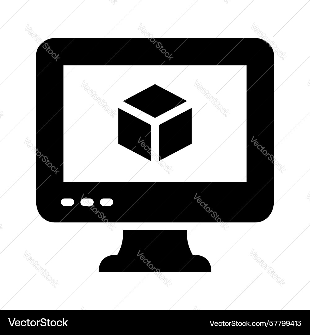 Digital modelling Vector Image