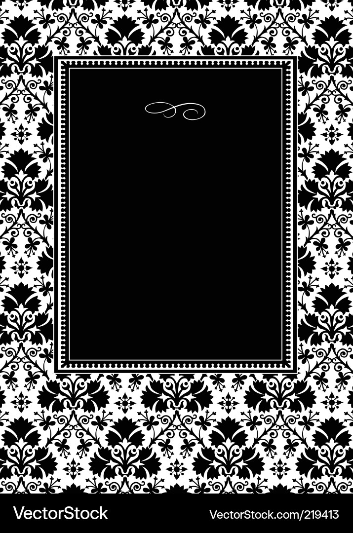 Elegant Floral Scroll Pattern Vector Image
