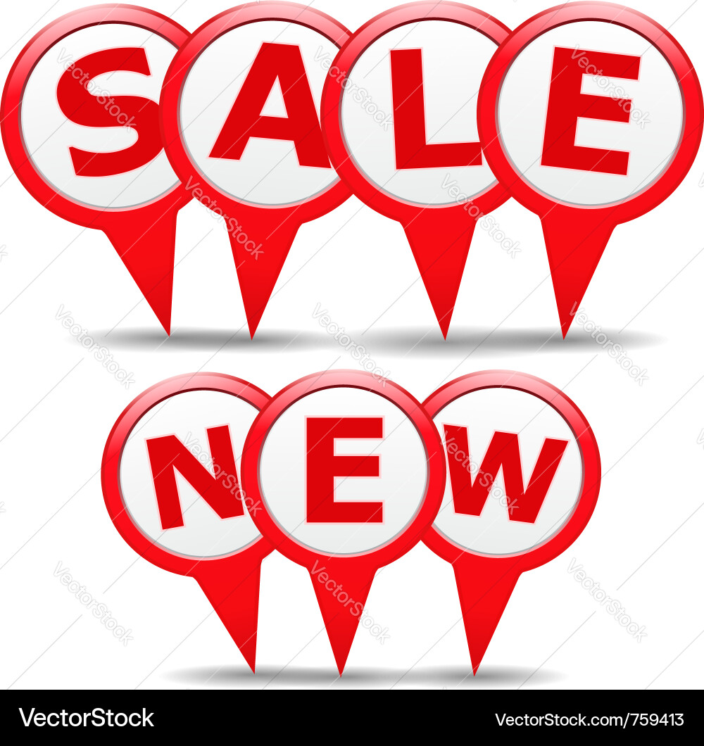 Sale pointers Vector Image