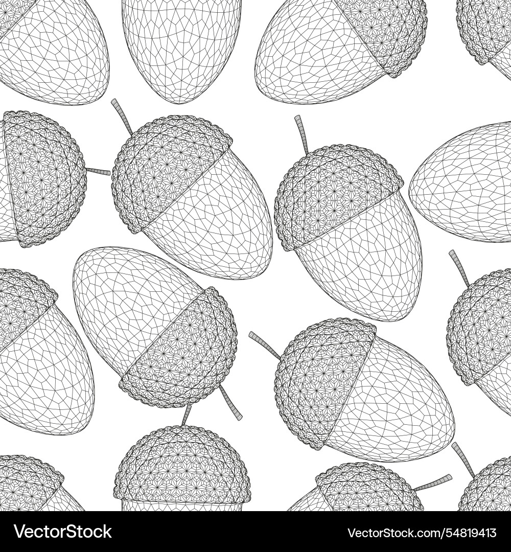 Seamless texture with nuts from black lines Seamless texture with nuts from black lines vector image