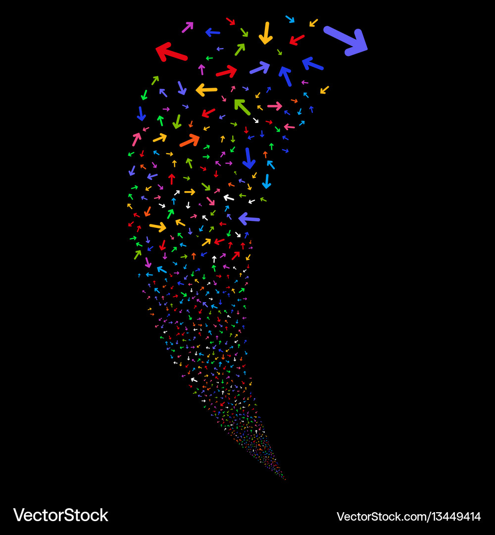 Random Direction Pattern Arrow direction random stream – Royalty-Free Vector | VectorStock