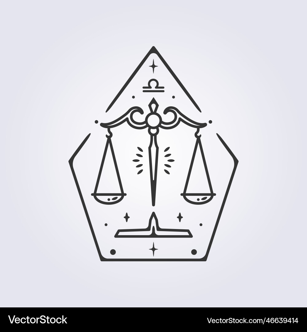 Libra zodiac astrology horoskop line art Libra zodiac astrology horoskop line art Vektorbild