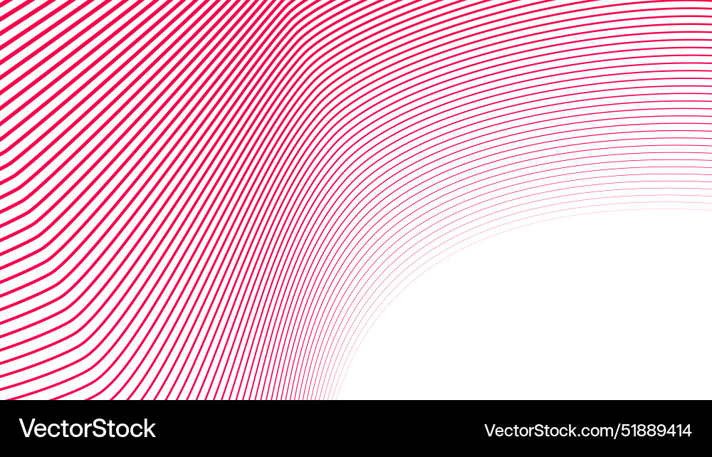 Red curve line abstract background vector image