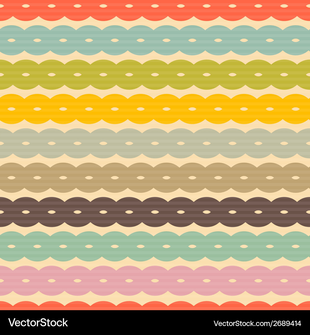 Retro Seamless Pattern Vector Image