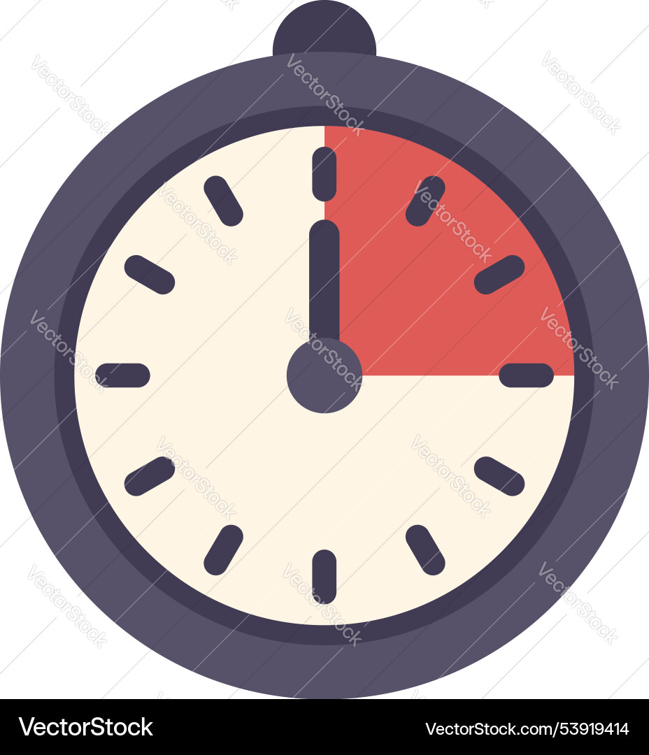 Stopwatch showing time passing icon design Stopwatch showing time passing icon design vector image