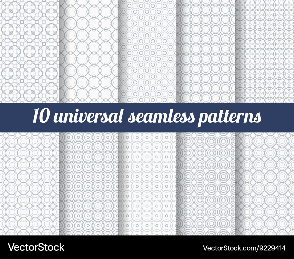 Subtle Gray Circle Patterns vector image