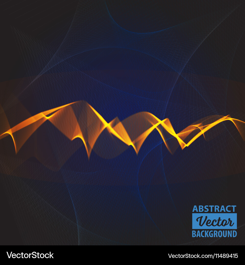 Abstract smooth color wave Vector Image