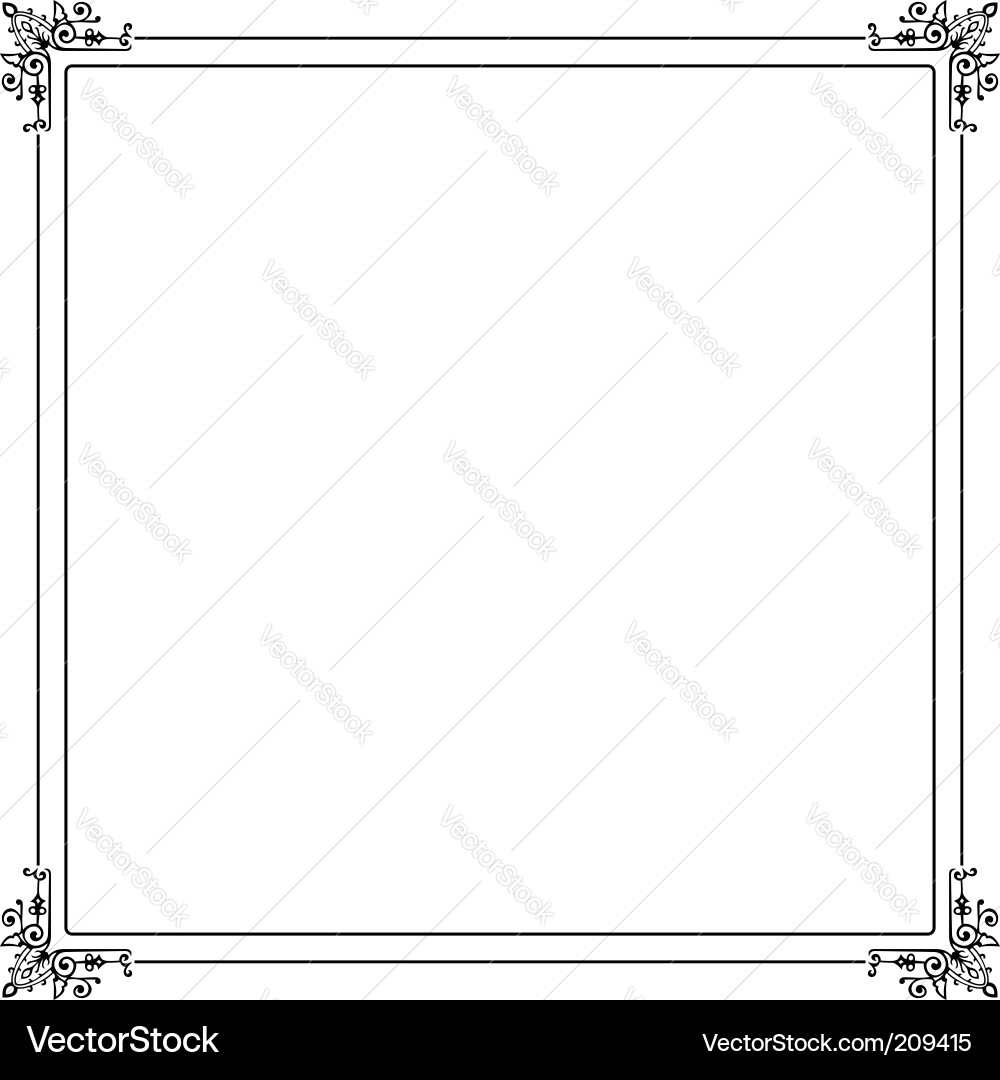 Classic Frame Border Vector Image