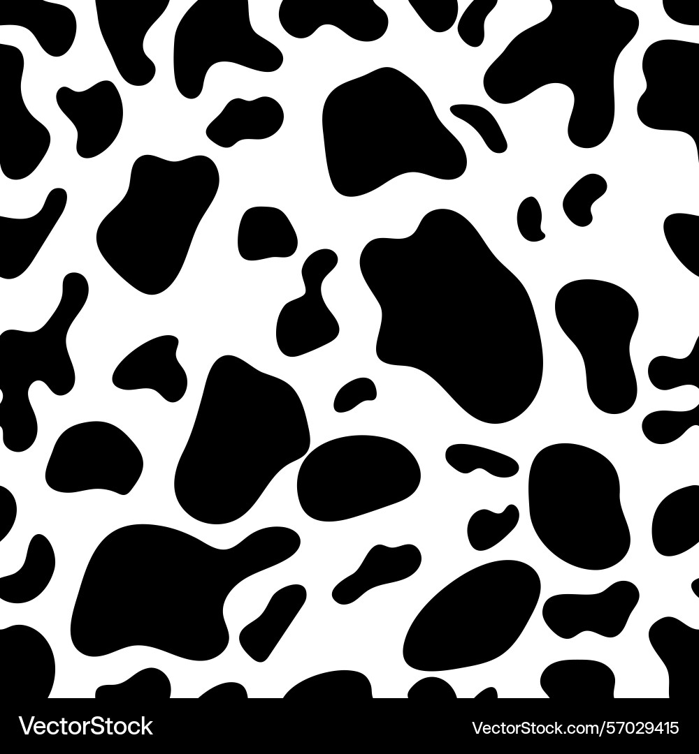 Cow print pattern seamless Vector Image