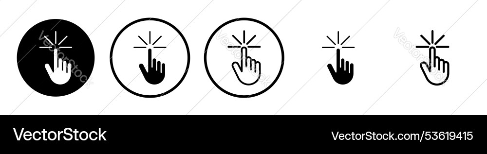 Easy to use thin line icon set Vector Image