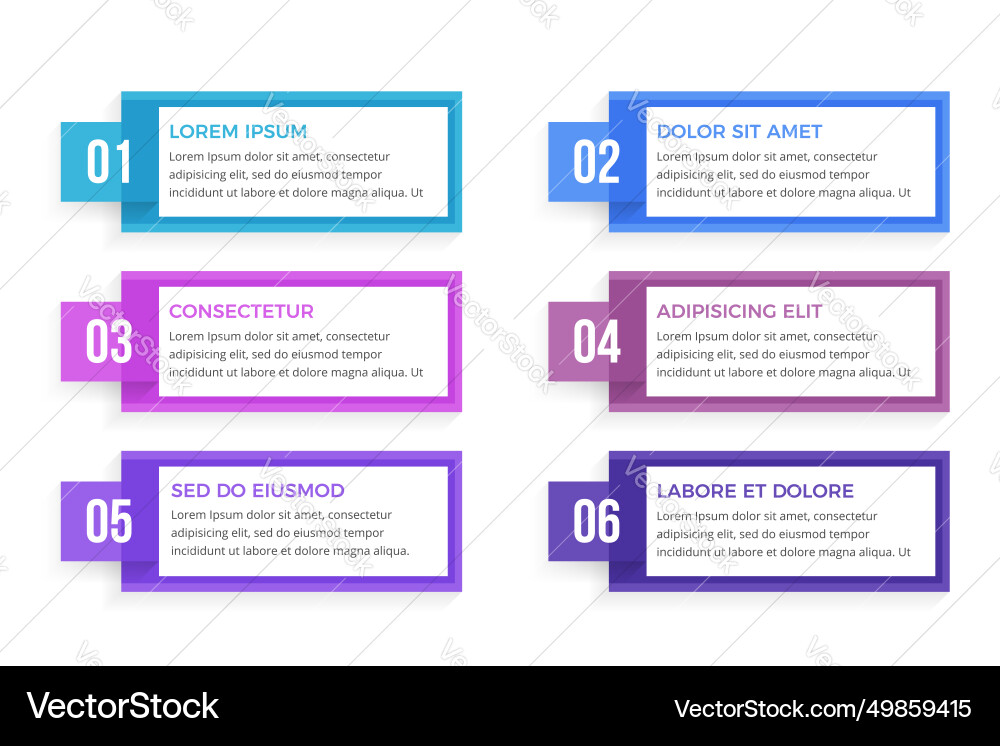 Infographic elements with numbers Infographic elements with numbers vector image