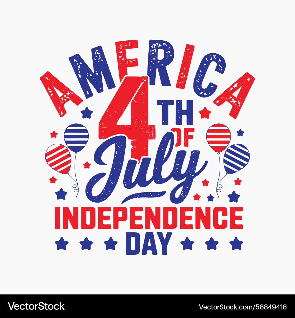 America 4th of july independence day tshirt design America 4th of july independence day tshirt design Vector Image