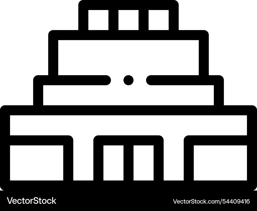 Lens icon thin linear style design isolated Vector Image
