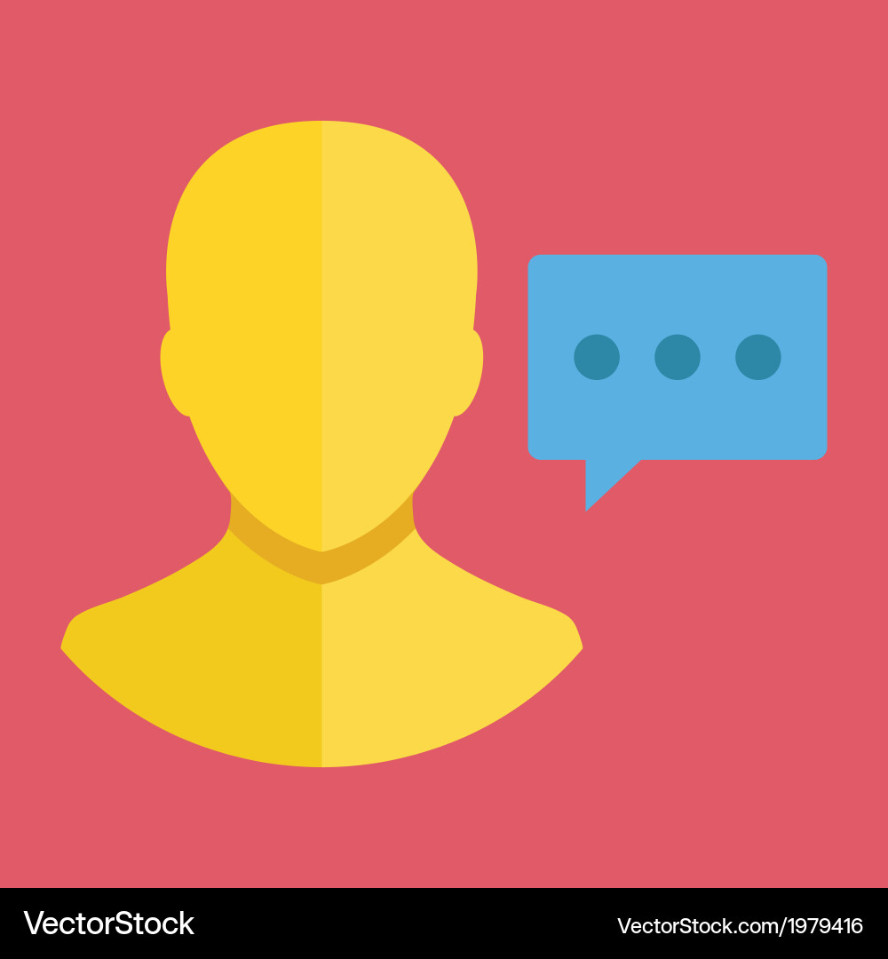 User Message Icon Vector Image